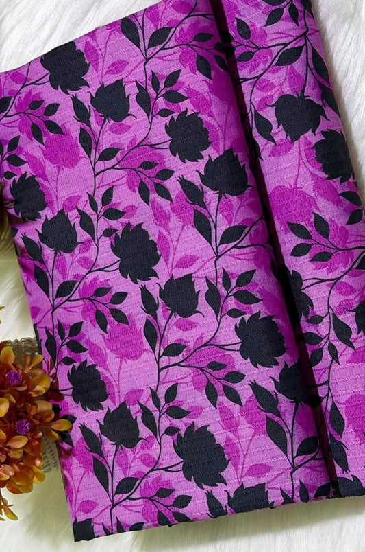 2 Pcs Women's Unstitched Printed Suit