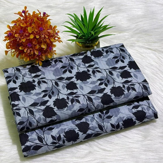 2 Pcs Women's Unstitched Printed Suit